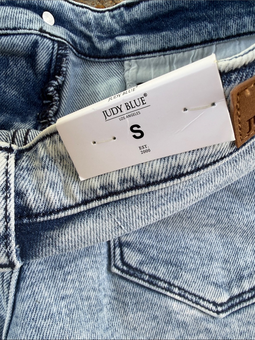 NWT! Judy Blue Women’s Small American Flag Cutoff Denim Jean Shorts - Picture 4 of 5